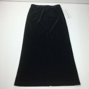 Maggie & Zoe Girls Black Velveteen Maxi Skirt Size 4